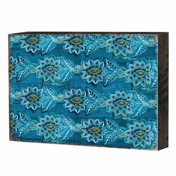 Clean Choice Patterned Rustic Wooden Block Design Graphic Art CL2977686
